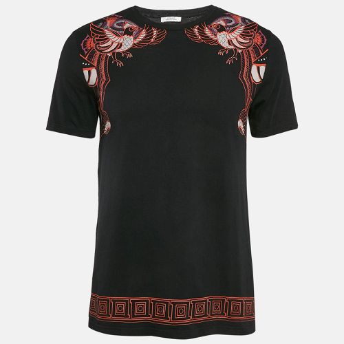 Versace Collection Black Printed Jersey Crew Neck T-Shirt M - Versace Collection - Modalova