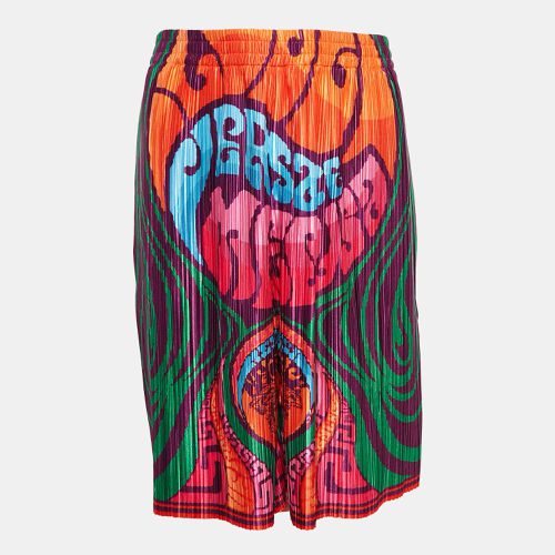 Medusa Print Satin Plisse College Fit Shorts XXL - Versace - Modalova