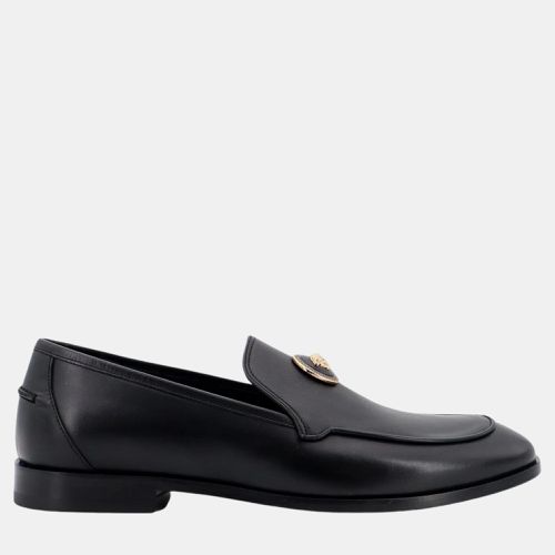 Leather Slippers EU 39 - Versace - Modalova