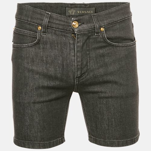Versace Black Denim Shorts S (Waist 31") - Versace - Modalova