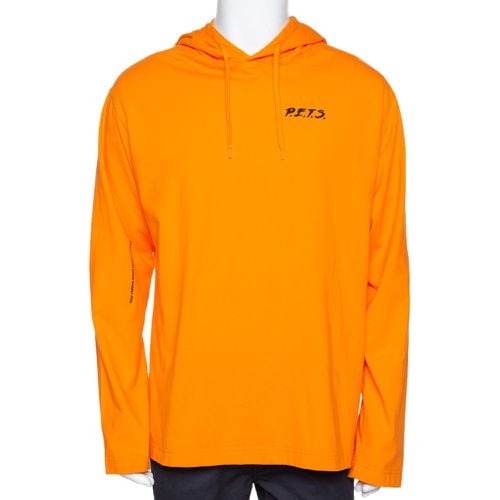 Vetements Orange Pets Print Cotton Oversized Hoodie XS - Vetements - Modalova