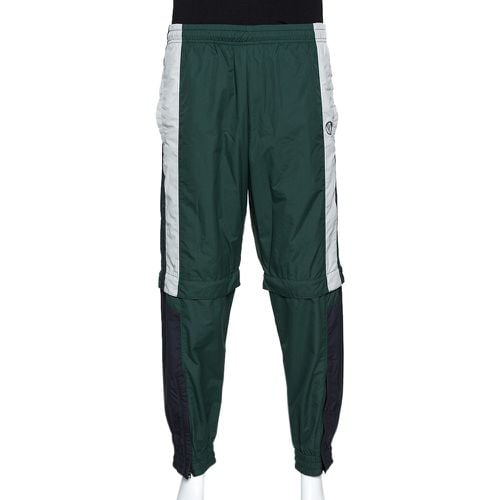 Vetements Green & Black Convertible Zip Off Track Pants XS - Vetements - Modalova