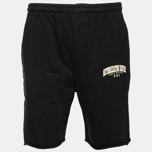 Vetements Black Cotton Printed Shorts M - Vetements - Modalova