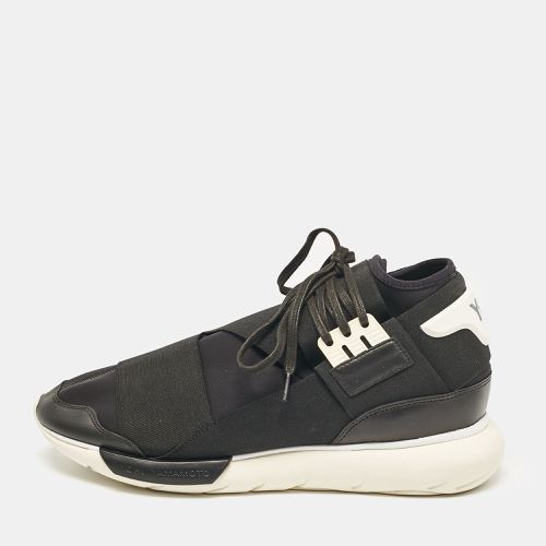 Y-3 x Adidas Black Fabric and Leather Qasa High Triple Black Sneakers Size 46 - Y-3 - Modalova