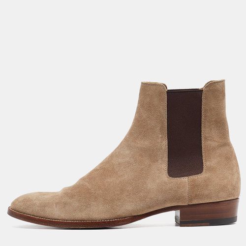 Yves Saint Laurent Brown Suede Ankle Length Boots 41 - Yves Saint Laurent - Modalova