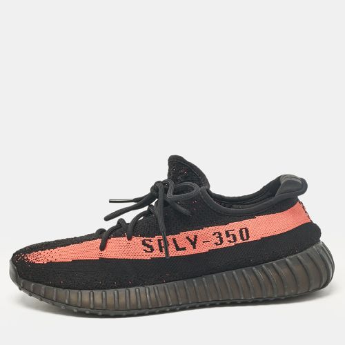 Yeezy Black Knit Fabric Boost 350 V2 Lace Up Sneakers 47 2/3 - Yeezy - Modalova