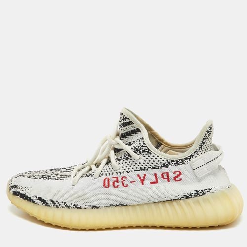 X Adidas /Black Knit Fabric Boost 350 V2 Zebra Sneakers Size 44 - Yeezy - Modalova