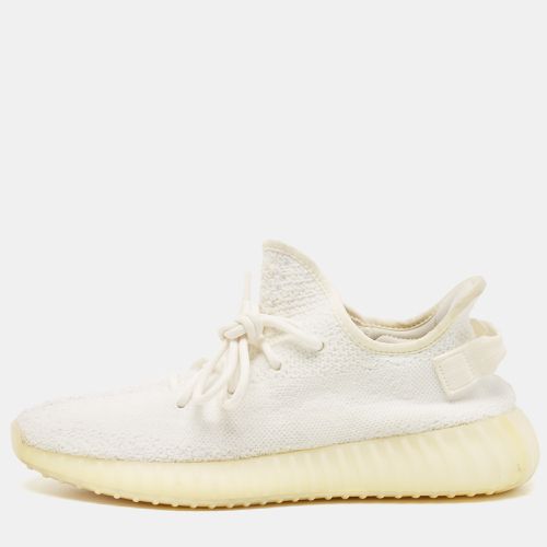 Adidas x Cotton Knit Fabric Boost 350 V2 Triple Sneakers Size 43 1/3 - Yeezy - Modalova