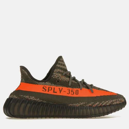 Yeezy x Adidas Carbon Beluga/Steeple Grey/Solar Red Boost 350 V2 Sneaker Size EU 42 - Yeezy x Adidas - Modalova