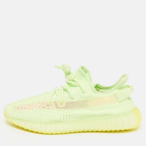 Yeezy x Adidas Neon Green Knit Fabric Boost 350 V2 Glow Sneakers Size 46 - Yeezy x Adidas - Modalova