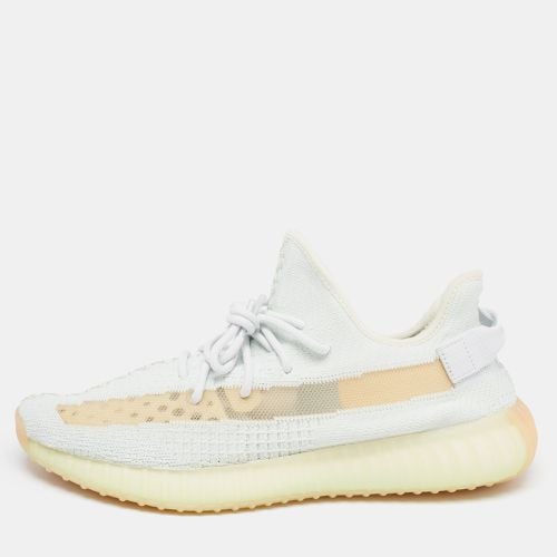 Yeezy x Adidas Light Green Knit Fabric Boost 350 V2 Hyperspace Sneakers Size 46 - Yeezy x Adidas - Modalova