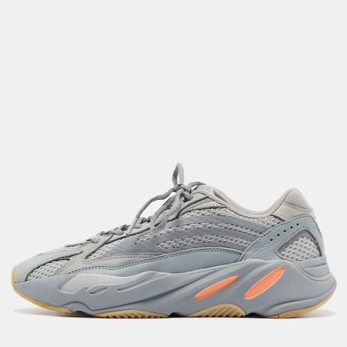 Yeezy x Adidas Grey/Blue Suede and Mesh Boost 700 V2 Inertia Sneakers Size 42 2/3 - Yeezy x Adidas - Modalova