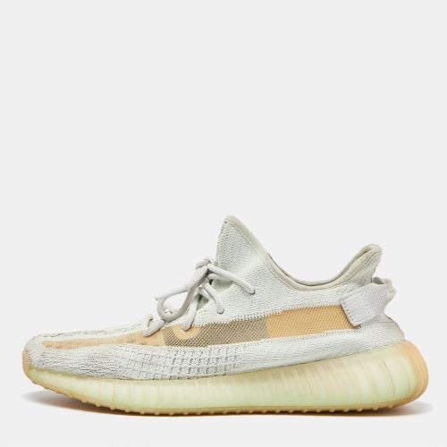 Yeezy x Adidas Light Green Knit Fabric Boost 350 V2 Hyperspace Sneakers Size 44 - Yeezy x Adidas - Modalova