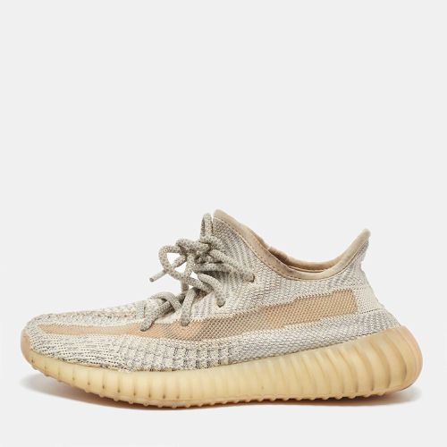 Yeezy x Adidas Grey Knit Fabric Boost 350 V2 Lundmark (Non Reflective) Sneakers Size 36 - Yeezy x Adidas - Modalova