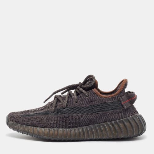 Yeezy x Adidas Black Knit Fabric Boost 350 V2 Black (Non-Reflective) Sneakers Size 38 2/3 - Yeezy x Adidas - Modalova