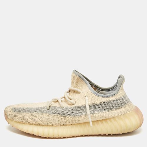 Blue Knit Fabric Boost 350 V2 Linen Sneakers Size 44 2/3 - Yeezy x Adidas - Modalova