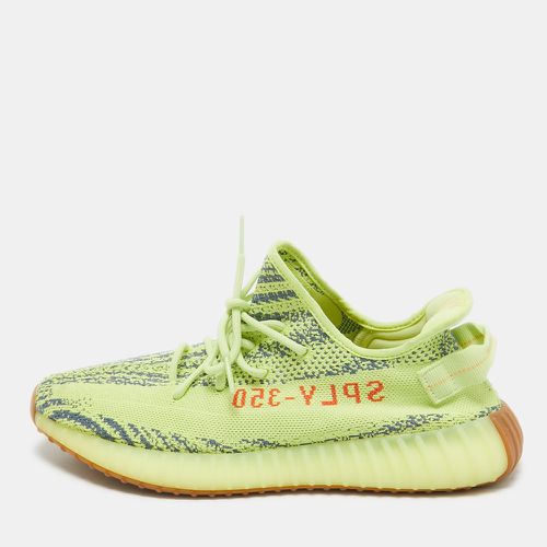 Knit Fabric Boost 350 V2 Frozen Yellow Sneakers Size 46.5 - Yeezy x Adidas - Modalova