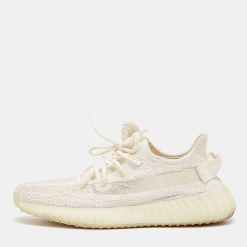 Yeezy x Adidas Off White Knit Fabric Boost 350 V2 Bone Sneakers Size 40 - Yeezy x Adidas - Modalova