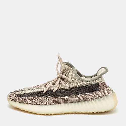 Yeezy x Adidas Brown Knit Fabric Boost 350 V2 Low Top Sneakers Size 42 2/3 - Yeezy x Adidas - Modalova