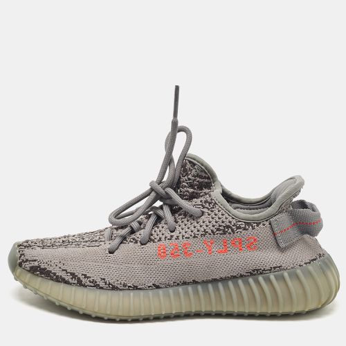 Yeezy x Adidas Grey Knit Fabric Boost 350 V2 Beluga Sneakers Size 37 1/3 - Yeezy x Adidas - Modalova