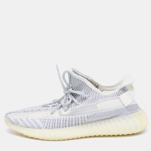 Grey Knit Fabric Boost 350 V2 Static (Non Reflective) Sneakers Size 44 - Yeezy x Adidas - Modalova