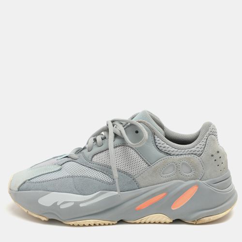 Yeezy x Adidas Grey Leather and Mesh Boost 700 'Inertia' Low Top Sneakers Size 40 2/3 - Yeezy x Adidas - Modalova