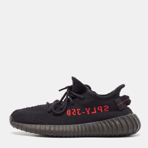 Yeezy x Adidas Black Knit Fabric Boost 350 V2 Bred Sneakers Size 38 - Yeezy x Adidas - Modalova