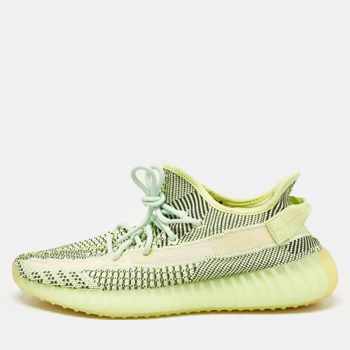 Yeezy x Adidas Neon Green Knit Fabric Boost 350 V2 Yeezreel (Non Reflective) Sneakers Size 44 - Yeezy x Adidas - Modalova