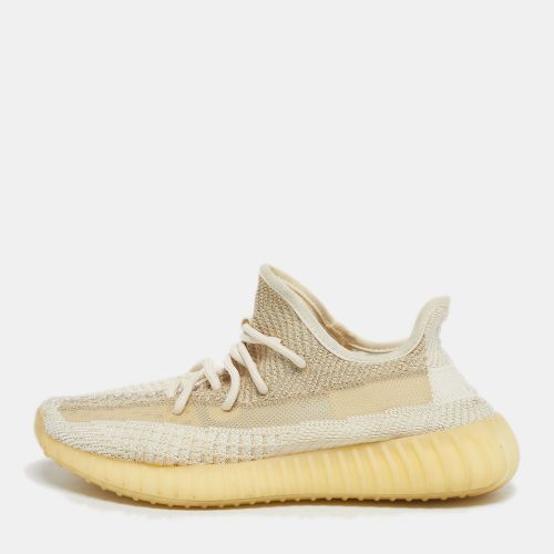 Yeezy x Adidas Boost 350 V2 Natural Size 39 1/3 Beige Knit Fabric Low Top Sneakers - Yeezy x Adidas - Modalova