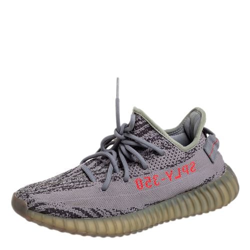 Yeezy x Adidas Grey Knit Fabric Boost 350 V2 Beluga 2.0 Sneakers Size 40 2/3 - Yeezy x Adidas - Modalova