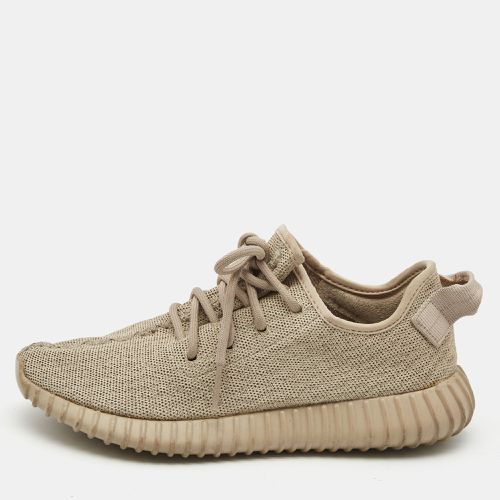 Yeezy x Adidas Beige Knit Fabric Boost 350 V2 Oxford Tan Sneakers Size 39 1/3 - Yeezy x Adidas - Modalova