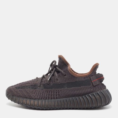 Yeezy x Adidas Black Knit Fabric Boost 350 V2 Black Non-Reflective Sneakers Size 38 2/3 - Yeezy x Adidas - Modalova