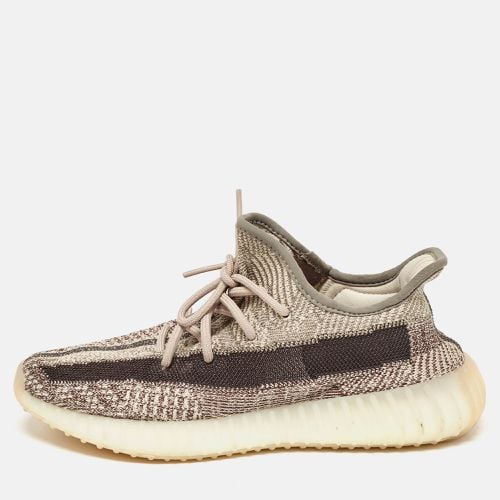 Yeezy x Adidas Beige/Brown Knit Fabric Boost 350 V2 Zyon Sneakers Size 40 - Yeezy x Adidas - Modalova