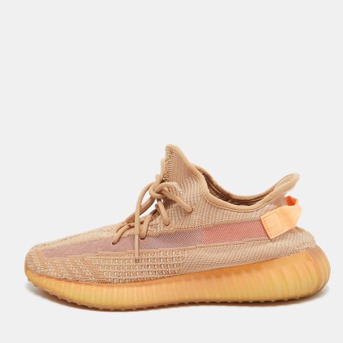 Yeezy x Adidas Beige Knit Fabric Boot 350 v2 Clay Sneakers Size 46 1/3 - Yeezy x Adidas - Modalova