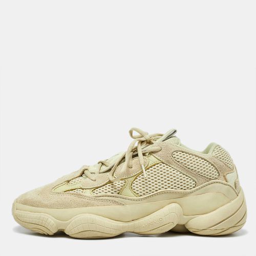 Yeezy x Adidas Light Yellow Suede and Mesh Yeezy 500 Low Top Sneakers Size 45.5 - Yeezy x Adidas - Modalova