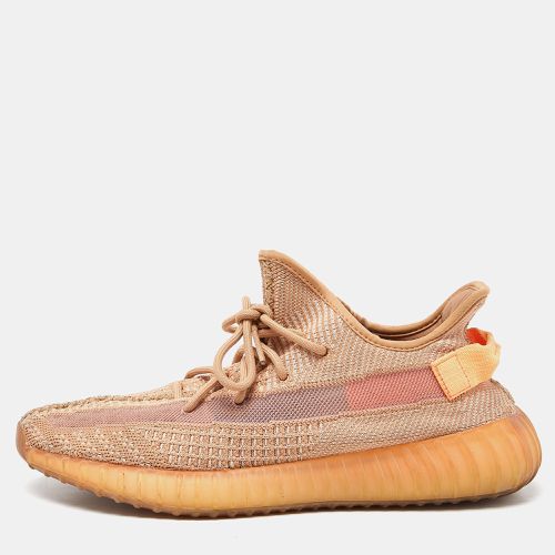 Yeezy x Adidas Orange Knit Fabric Boost 350 V2 Clay Sneakers Size 44 2/3 - Yeezy x Adidas - Modalova