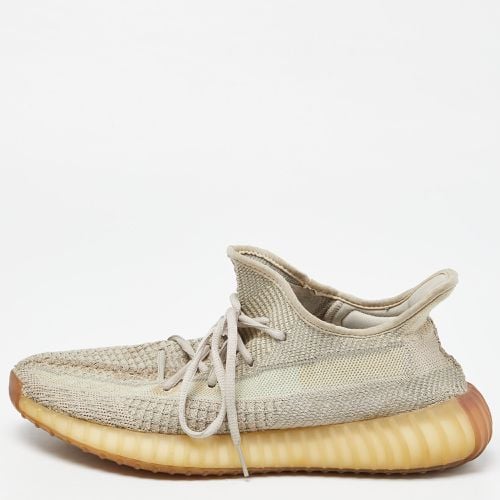 Yeezy x Adidas Two Tone Knit Fabric Boost 350 V2 Citrin Sneakers Size 44 - Yeezy x Adidas - Modalova