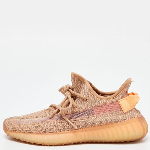 Yeezy x Adidas Orange Knit Fabric Boost 350 V2 Clay Sneakers Size 37 1/3 - Yeezy x Adidas - Modalova