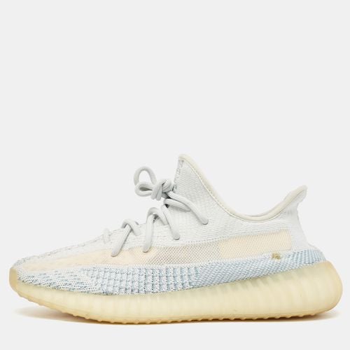 Yeezy x Adidas Blue/White Knit Fabric Boost 350 V2 Cloud White Non Reflective Sneakers Size 43 1/3 - Yeezy x Adidas - Modalova