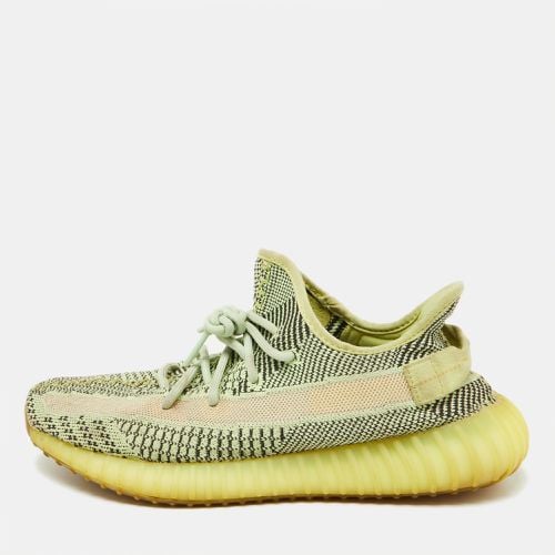 Yeezy x Adidas Neon Green Knit Fabric Boost 350 V2 Yeezreel (Non Reflective) Sneakers Size 43 1/2 - Yeezy x Adidas - Modalova