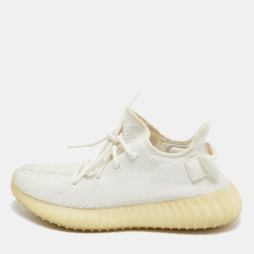 Yeezy x Adidas White Knit Fabric Boost 350 V2 Sneakers Size 40 - Yeezy x Adidas - Modalova