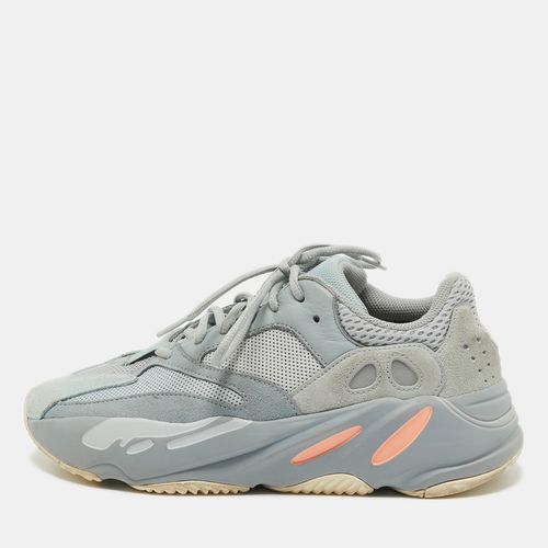 Yeezy x Adidas Grey/Blue Suede and Mesh Boost 700 Inertia Sneakers Size 40 2/3 - Yeezy x Adidas - Modalova