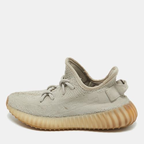 Yeezy x Adidas Grey Knit Fabric Boost 350 V2 Sesame Sneakers Size 37 1/3 - Yeezy x Adidas - Modalova