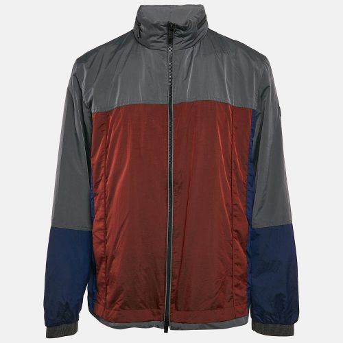 Nylon Color-Block Zip-Up Hooded Jacket XL - Z Zegna - Modalova
