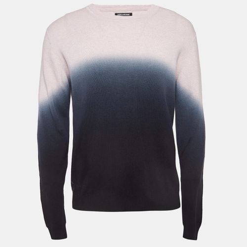 Zadig & Voltaire Ombre Pink/Black Cotton Knit Full Sleeve Kennedy Sweater L - Zadig & Voltaire - Modalova