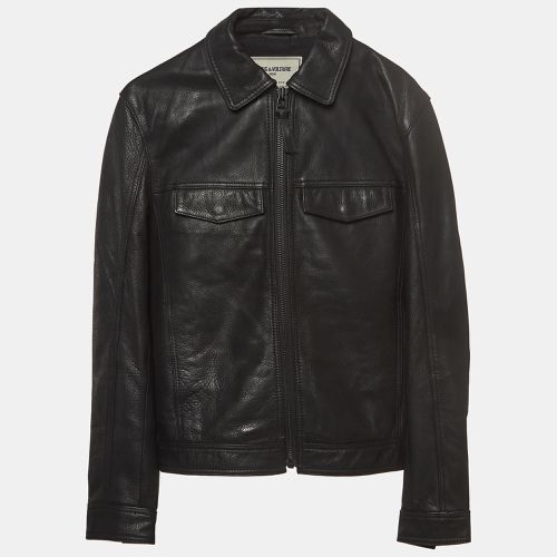 Zadig & Voltaire Black Leather Zip Front Jacket XS - Zadig & Voltaire - Modalova