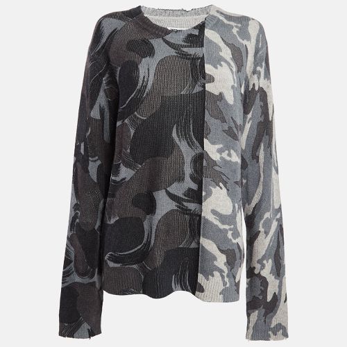 Zadig & Voltaire Grey Patterned Rib Knit Cashmere Sweater L - Zadig & Voltaire - Modalova