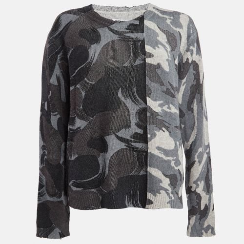 Zadig & Voltaire Grey Patterned Rib Knit Cashmere Sweater L - Zadig & Voltaire - Modalova