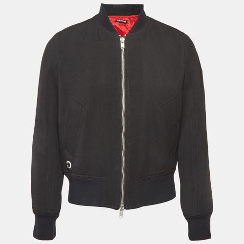 Zadig & Voltaire Black Drill Zip-Up Bradley Bomber Jacket S - Zadig & Voltaire - Modalova