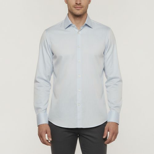 Trecapi Light Micro Stripe Cotton Button Up Shirt M - Zegna - Modalova